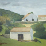 Giuseppe Mozzanica, Tipici stazi galluresi, 1972, olio su masonite, 40 x 30 cm, Pinacoteca – Fondazione Giuseppe Mozzanica.
